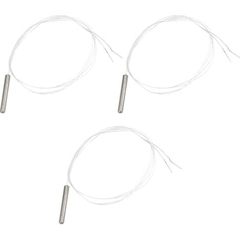Lot de 3 capteurs de température PT100 de 4 x 30 mm - Plage de -20 °C à 450 °C - Compatible avec les modules MAX31865 pour réparations et projets de bricolage (1/5)