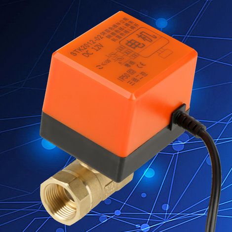 DC12V G3/4" DN20 2-Wege-Kugelhahn mit motorisiertem Messingantrieb für Klimaanlagen (1/5)