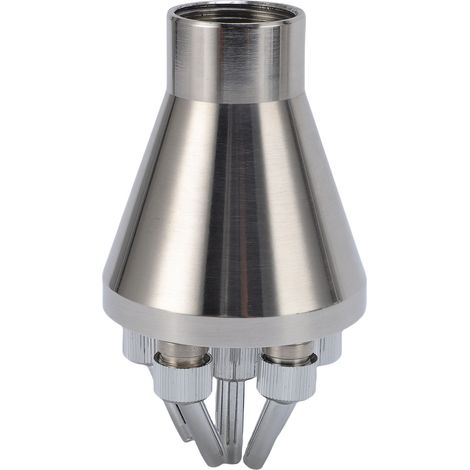 Ugello per fontana a colonna in acciaio inox, irrigatore centrale dritto con getto d'acqua per giardini e piazze.