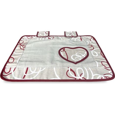 COPRIFORNO copri forno IN TESSUTO streamer ROSSO