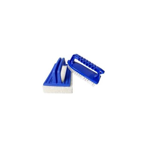 Brosse Plancher Mur Piscine Brosse de Piscine avec Manche Brosse de Piscine en Plastique Brosse à Main de Piscine Brosse Outils de Nettoyage de Piscine pour Nettoyer Piscine Spa Baignoires 2 Pcs - Cre