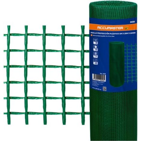 Grünes Schutznetz aus Kunststoff, Rolle 1 m x 25 m – 1 m x 25 m x 5 mm (1/5)