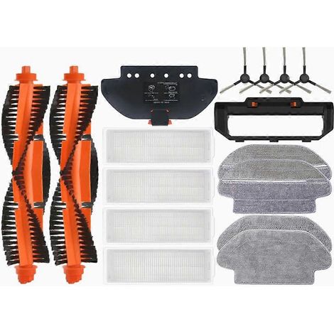 Accessoires pour aspirateur robot Xiaomi Mi Robot Vacuum-Mop Pro STYTJ02YM Viomi V2 V3 SE Conga 3490 3690 : brosse latérale principale et filtre HEPA (1/5)