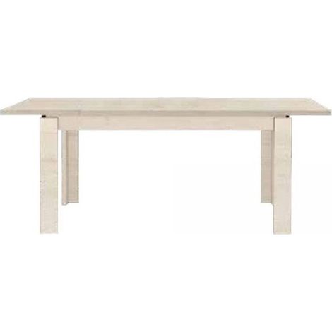 Tavolo Imab Manhattan in rovere sbiancato con 1 allunga 130x90x76.5 H cm.