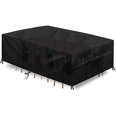 Nappe de jardin rectangulaire 170 x 94 x 70 cm, en polyester Oxford 420D résistant, idéale pour les tables de jardin et terrasses. (1/5)