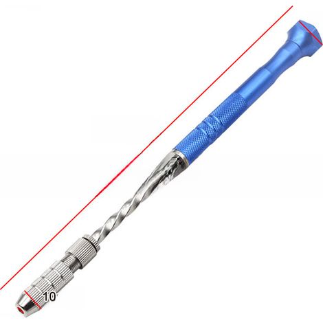 Foret hélicoïdal semi-automatique bleu allongé transfrontalier de 0,5 à 3 mm pour circuit imprimé en plastique ambré (Foret hélicoïdal bleu [43 g]) (1/5)