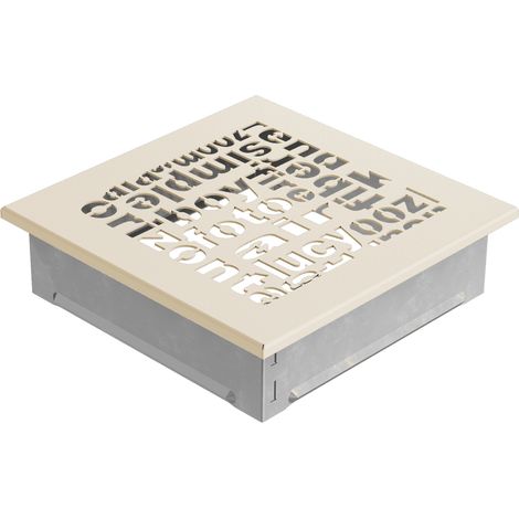 Lüftungsgitter ABC 17x17 Creme (1/3)