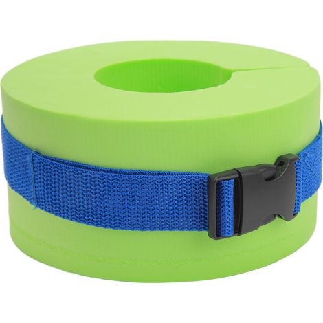 Poignets de natation verts épais, flotteurs pour chevilles et bras avec boucle, accessoire d'entraînement aquatique et fitness (1/5)