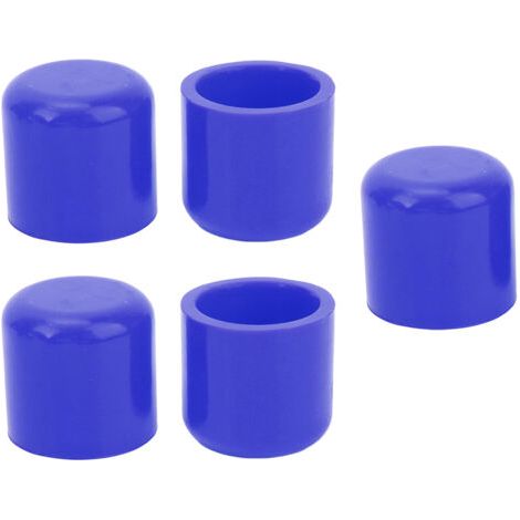 Bouchon de Tuyau de Vide d'admission de 30mm Résistant à l'abrasion 5 Pièces Capuchon d'obturation en Silicone Flexible Durable pour Tuyau de Radiateur (Bleu)