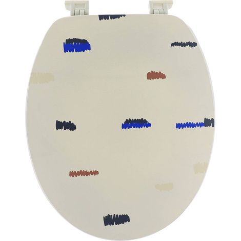 Wc-deckel 18 inch mdf deckel design gedruckt und kunststoff befestigen - signatur - Tendance
