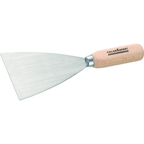 Color Expert Spachtel steifes Blatt 100 mm mit Holzgriff