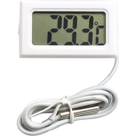 Thermomètre numérique de voiture avec écran LCD pour surveiller la température dans les environnements intérieurs et extérieurs pour la maison, le bureau, le réfrigérateur (1/5)