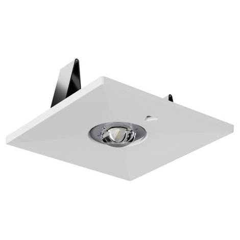 Luminaria de emergencia LED LOVATO LV3P monouso 1W 1h óptica abierta, blanco, IP20 (1/4)