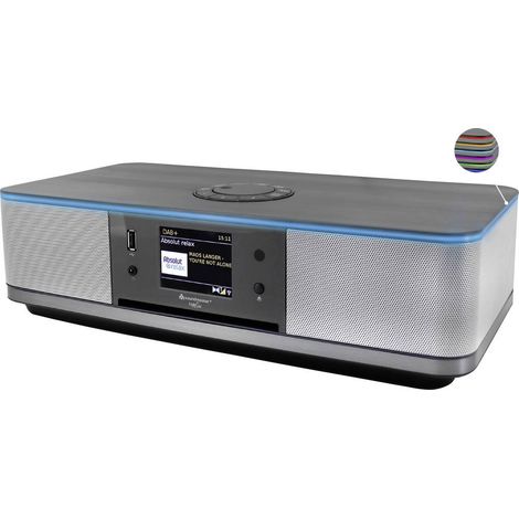 soundmaster ICD2023SW CD-Radio Internet Internet, DAB+, FM DAB+, FM, Internetradio, WLAN, Bluetooth, CD, MP3, AUX Spoti