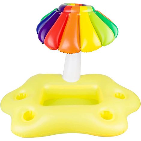 NineClouds Porte-gobelet Piscine Gonflable Porte-gobelet Piscine Bar Flottant Gonflable 95 x 55 x 65 cm (1/5)
