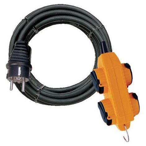 Brennenstuhl - Prolunga multiprese powerblock, 10 m, giallo, 1151721
