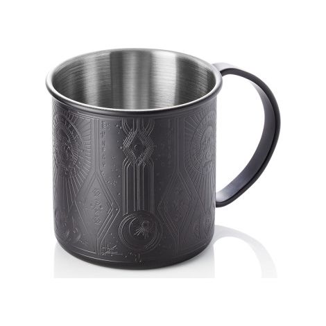 Gobelet Moscow Mule 0,45 ltr Ø 9 cm noir mat inox 18/8 TATTOO - Was Germany (1/2)