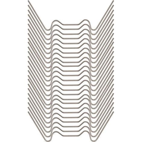 100 clips de fixation pour verre de serre, clips en acier inoxydable de type W, mini clips de fixation pour serre, adaptés aux serres de jardin en verre (1/5)