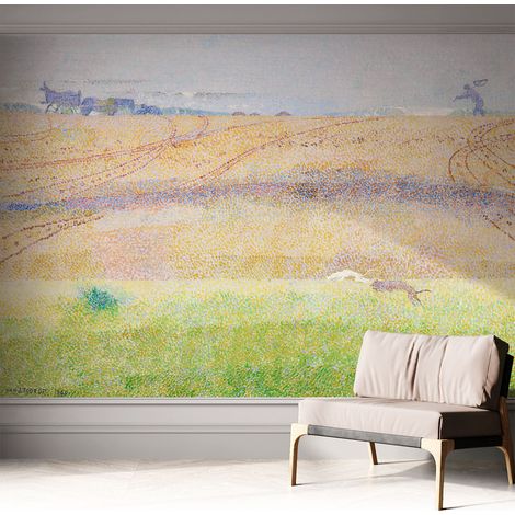 Selbstklebend Tapete - Wandgestaltung - Tapete Wohnzimmer - Flur Eingangsbereich Sommerfeld 312x219 cm (1/5)