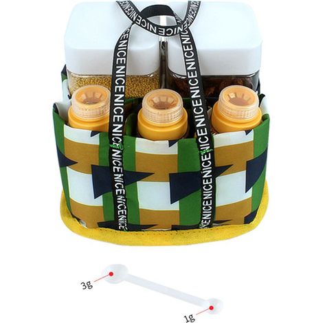 Gewürzglas-Set – Tragbar – Grün (1/4)