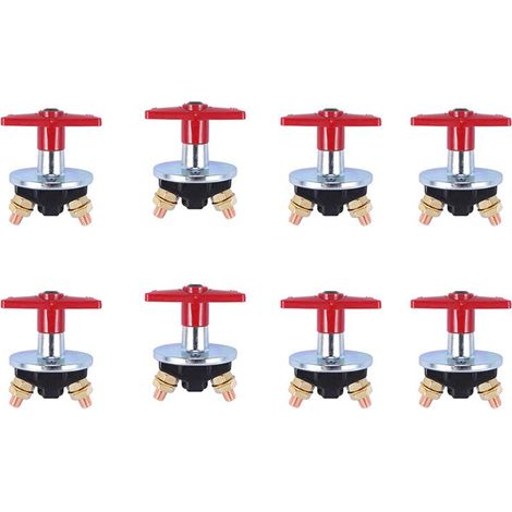 8X Isolateur de Batterie à Clé Fixe de 1500 Amp Interrupteur D'ArrêT Coupé Interrupteur ÉLectrique 12V / 24V Commutateur ÉLectrique Robuste