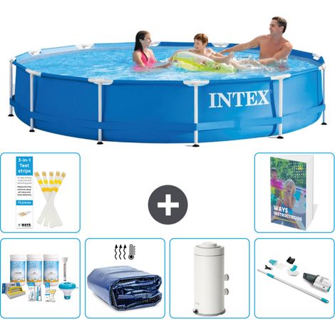 Frame Pool Rund - 366x76 cm - 7-teilig S136