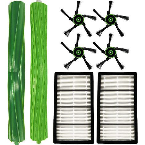 Lntyq Brosse cylindrique latérale et Filtre HEPA à poussière pour aspirateur iRobot Roomba S9 (9150) / S9 Plus (9550) (1/5)