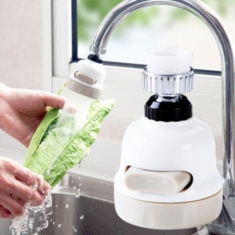 Robinet rotatif 360 Booster Filtre de cuisine Dispositif d'economie d'eau