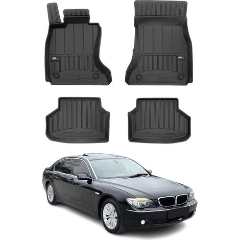 OMAC Tapis de Sol Caoutchouc Compatible avec BMW Série 7 F01 2008-2015 Noir Premium 4Pcs (1/5)
