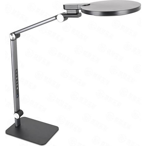 Lampe de bureau LED avec télécommande pour vidéoconférences, lumière Zoom, lampe de jour pour bureau, luminosité et température de couleur réglables