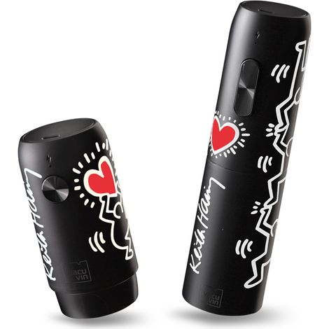Vacuvin - Coffret pompe et tire bouchon électrique keith haring