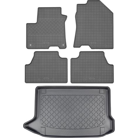 Hyundai Kona Elektro-SUV (5-Türer) ab 08.2018 SET – Gummifußmatten + Kofferraummatte