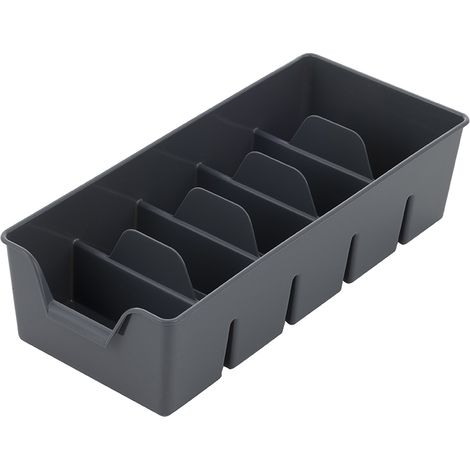 Kunststoff-Organizer L 30 x 14 x 7,5 cm, dunkelgrau -BEN (1/3)