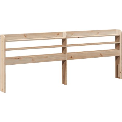 Maison Exclusive - Testiera con Ripiani 180 cm in Legno Massello di Pino