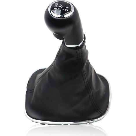 5-Gang-Schaltknauf 009140093 passend für Opel Corsa D 2006-2014 Corsa E 2014-2019 19276456 Schwarzer Schaltknauf (1/5)