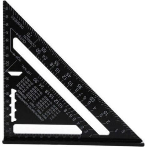 Equerre Menuisier Multifonctions, Triangle Métal Aluminium Règle Équerre Trusquin Guide Raporteur Angle 45 90 Degres/Outillage Charpentier/Outil Traçage Guidage Menuiserie Bois (1/3)