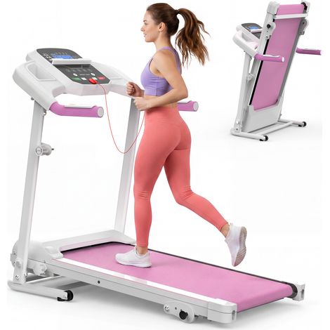 Treadmill with Incline,2.5HP Small Treadmills for Home,Portable Electric Treadmill with Handles,Lightweight Walking Pad,Compact Running Treadmills,Walking Pad with Handle,120KG Capacity
