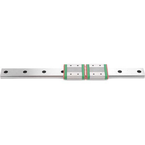 Rail de guidage linéaire miniature en acier inoxydable avec curseur élargisseur pour le transport MGW12C‑300‑2R