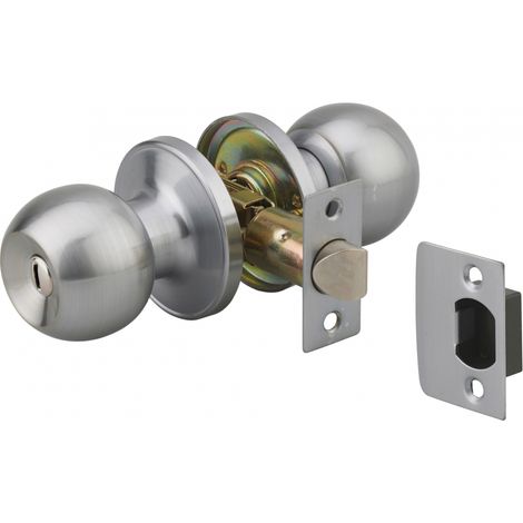 Serratura con scrocco per WC, cromo opaco, asse regolabile 60/70 mm – THIRARD (1/2)