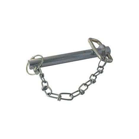 Eje de enganche ajustable - Longitud (desde la base hasta el centro del pasador): 165 mm. Diámetro del eje: 22 mm.