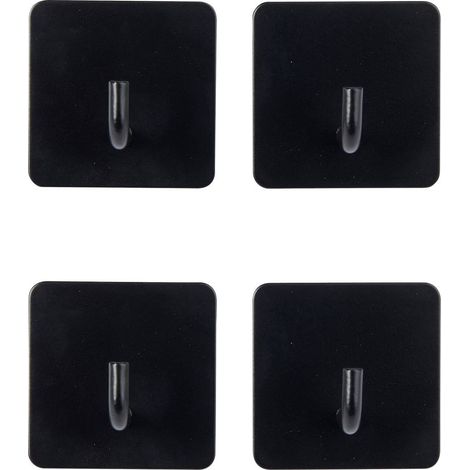 4 selbstklebende kleiderhaken stiky 4,5x2,7cm - 5five