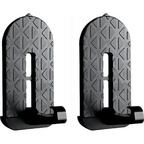 Auto-Unterstützungspedal, 2-teiliger faltbarer Autotür-Tritthocker, aus Aluminiumlegierung, zum Reinigen des Daches, geeignet für SUV, Wohnmobil, Jeep-Autoteile (schwarz)