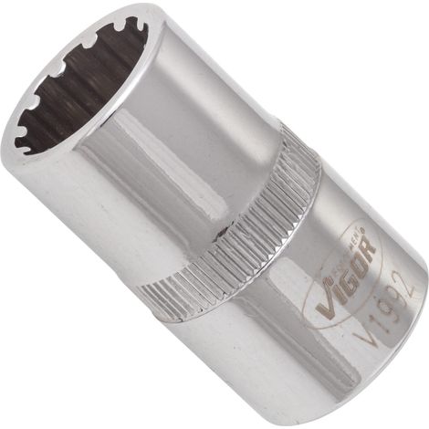 Steckschlsseleinsatz V1992 1/2 Zoll (12,5 mm) Vierkant hohl Multiprofil SW 14 mm (1/3)