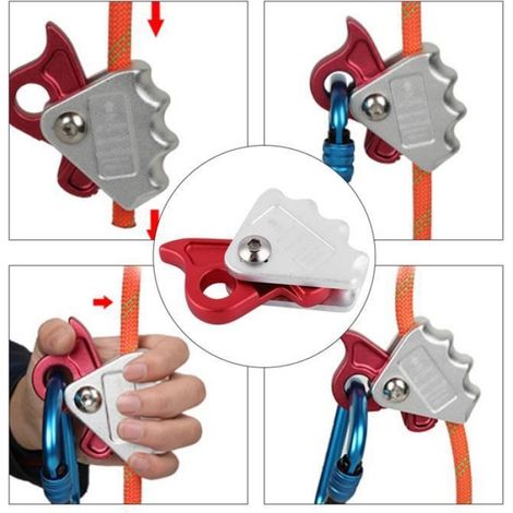 Dispositif de verrouillage de corde d'escalade léger et compact - - Blanc - Adulte - Mixte - Escalade (1/4)