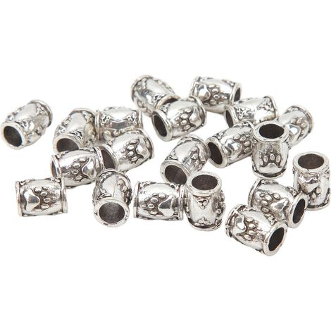 Accessoires pour barbe à faire soi-même, accessoires pour dreadlocks reggae, perles à gros trou en alliage viking (1/5)
