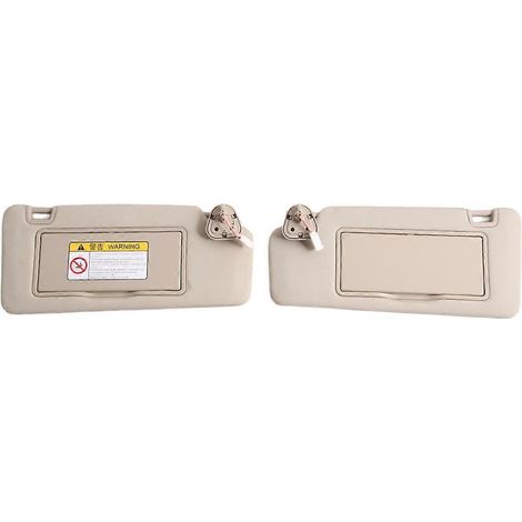 Pare-soleil gauche et droit avec miroir de maquillage beige pour T700 T800 (1/5)