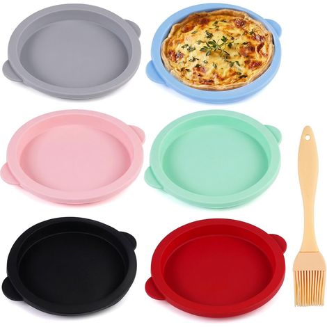 6-Piece Silicone Pancake Molds for Air Fryer, Air Fryer Egg Mold (1/5)