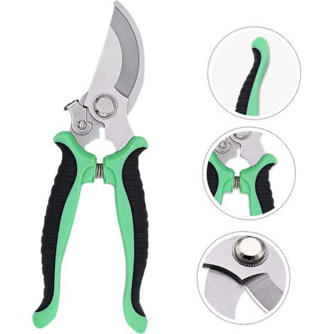 Sécateur 1Pcs Revêtement Antiadhésif Coupe Branche Pour Rameaux Frais (1/5)