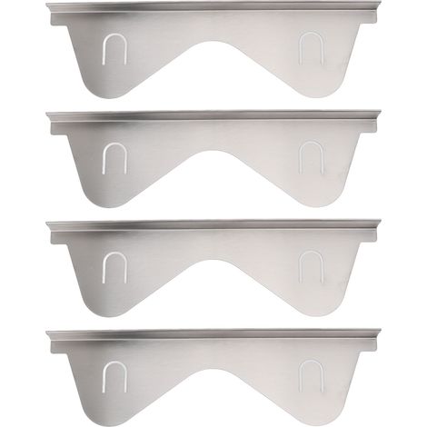 2 paires de couvre-joints en acier inoxydable pour l'espace entre la cuisinière et le plan de travail, extensibles de 13,78 à 27,56 pouces, faciles à nettoyer, pour le remplissage de la cuisinière. (1/5)