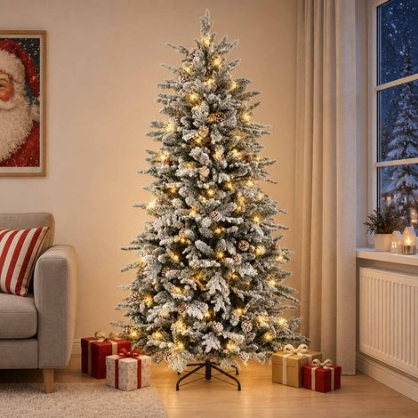 vidaXL Árbol de Navidad artificial con ramas articuladas 150 cm (1/5)